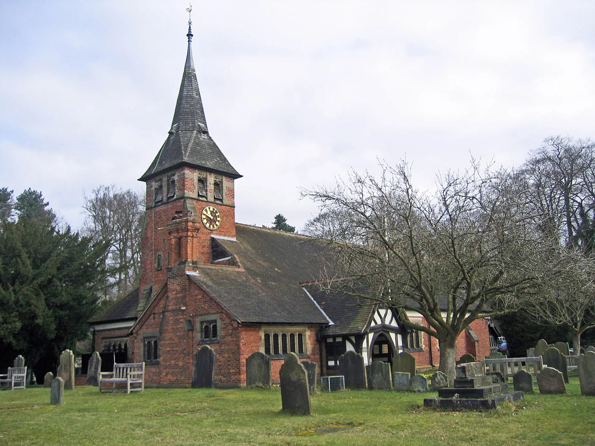 The churchyard of St Mary's Church