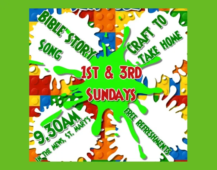 Storytelling Service Poster 1st & 3rd Sunday 9.30 at St Mary's