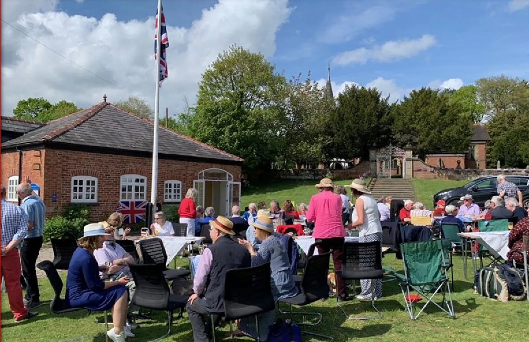 Enjoying Afternoon Tea to Celebration the King's Coronation