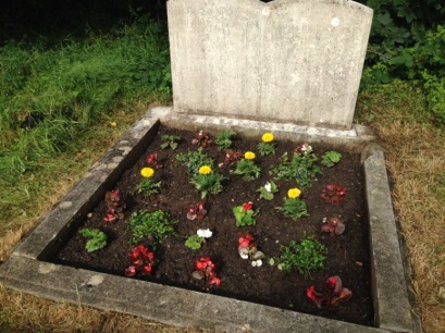 Photo of Sir Muirhead Bone grave after